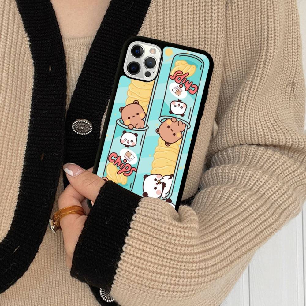 Character Bubu And Dudu Phone Case For IPhone 17 16 15 14 13 Plus 12 11 Pro Max PC+TPU Cases Back Cover
