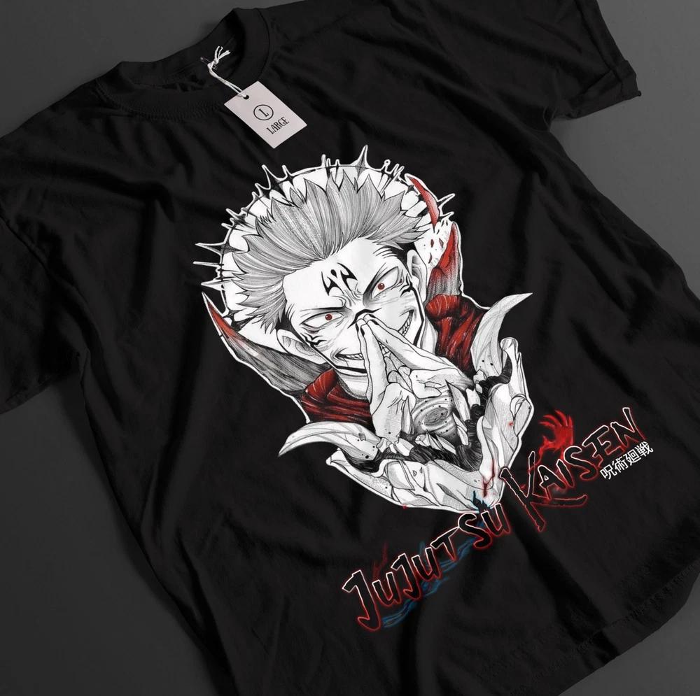 Jujutsu Kaisen Shirt Sukuna TShirt Gojo Itadori Megumi Top JJK Anime Unisex Tee S