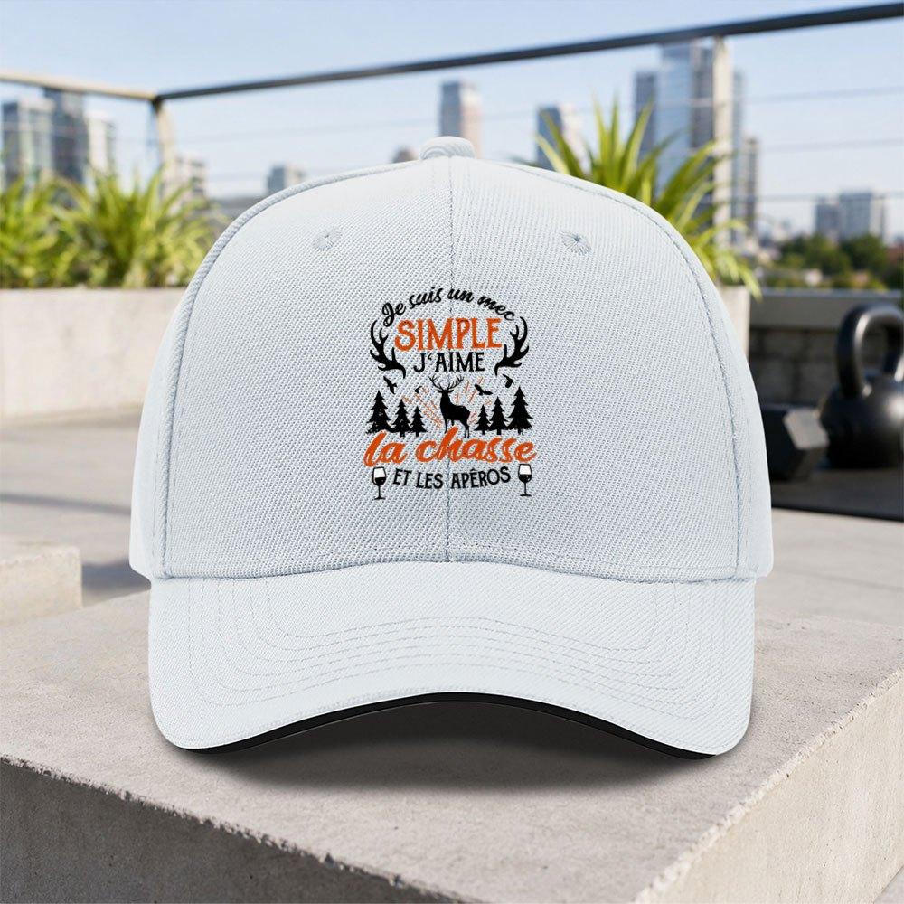 Neuer Hirschjagd-Weinglas-Sandwich-Baseballkappe Unisex Einfach Leicht Verstellbar Outdoor Schnabelkappe Geeignet für Treffen