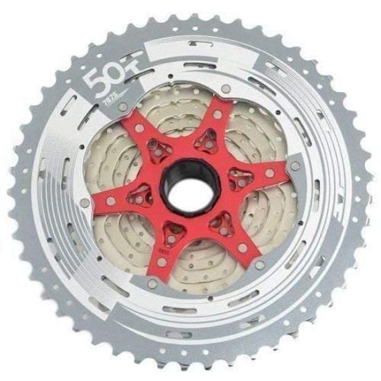 SunRace CSMZ90 12 Speed Wide Ratio Silver 11-50T Cassette, #ST1483