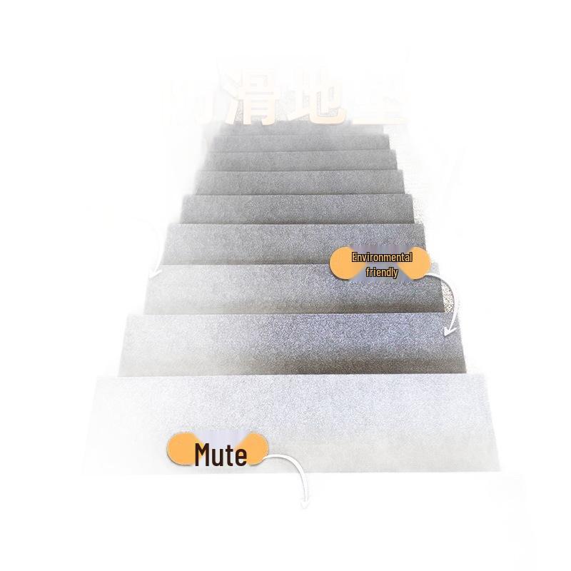 Eco-Friendly Non-Slip Stair Mat - Wear-Resistant, Silent, Full Coverage Carpet Stickers