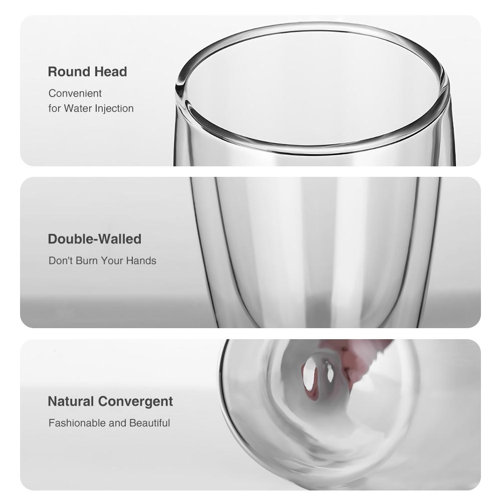 Buy SPART Double Wall Glasses 450ml/13.5Oz Insulated Mugs Double