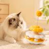 Plush Ball Interactive Cat Toy Spring Toy Self-Play Cat Toy Durable Cat Turntable Toy  Cat