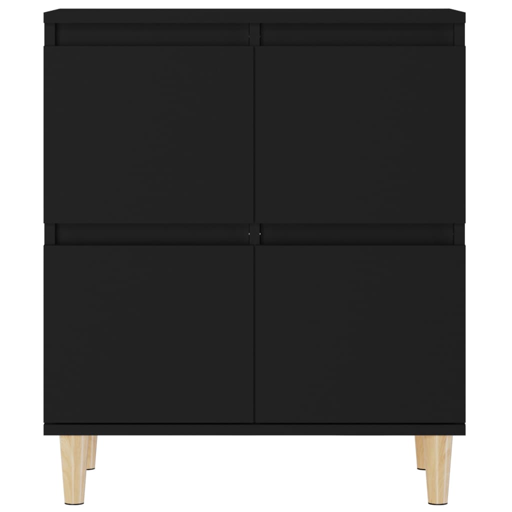 Sideboards 3 pcs Black 60 x 35 x 70 cm Engineered Wood