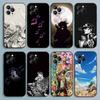 J-JoJo's Bizarre Adventure Handyhülle Für iPhone 17,16,15,14,13,12,Pro,Max,Plus,E,SE4,Air,Mini Schwarze Weiche Hülle