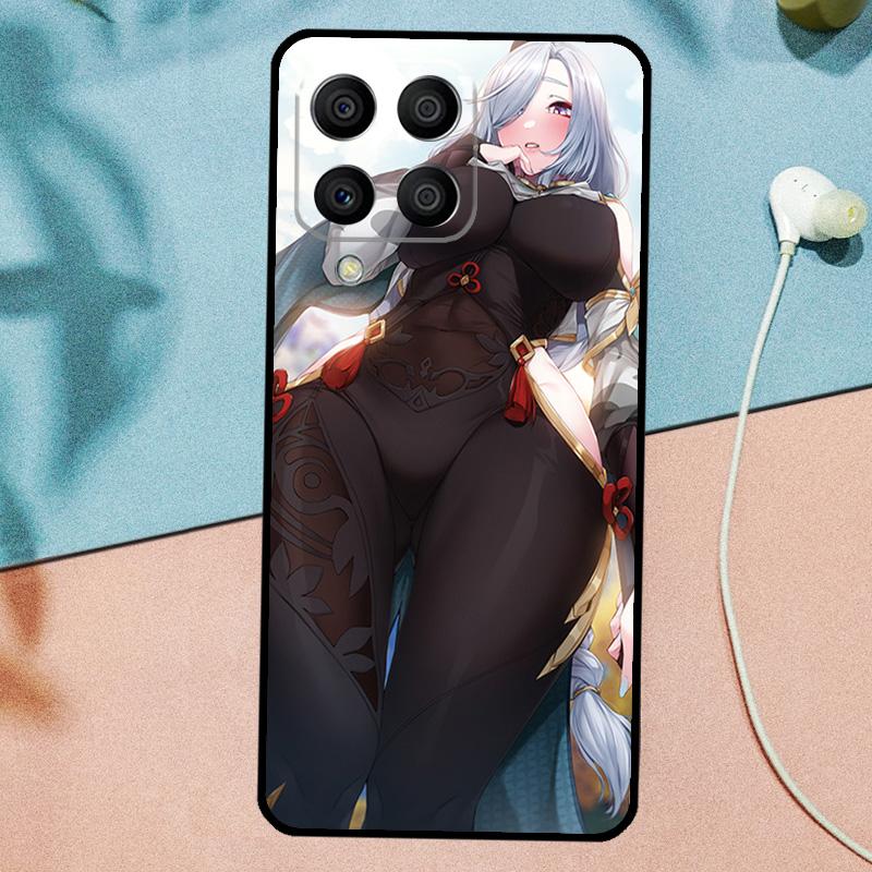 Genshin Anime Shenhe Für Samsung Galaxy M33 M35 M55 M15 M12 M13 M14 M34 M54 M53 M21 M31 M11 M32 M52 M06 M16 Hülle