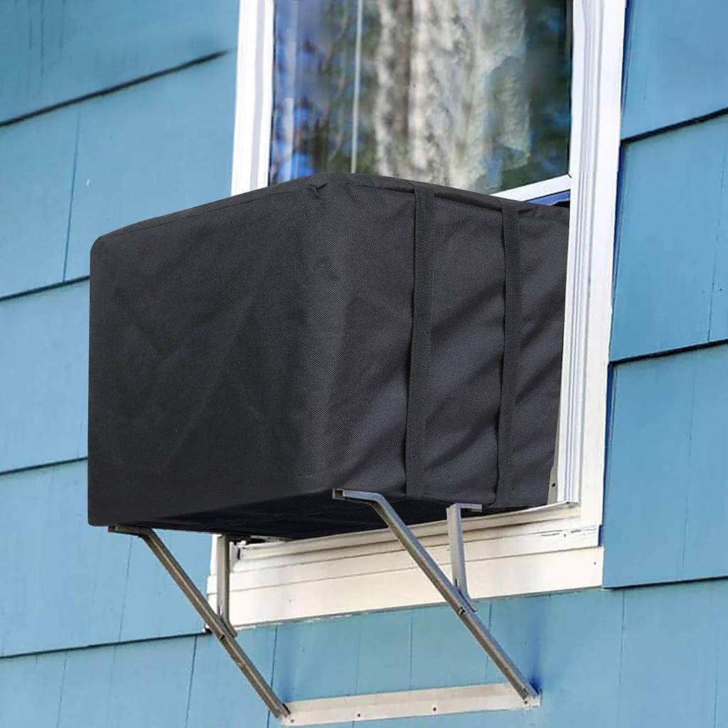 Demao AC Covers for Outside, Air Conditioner Cover for Outside Window AC Unit Cover, 600D Oxford Heavy Duty Waterproof Dustproof Window AC
