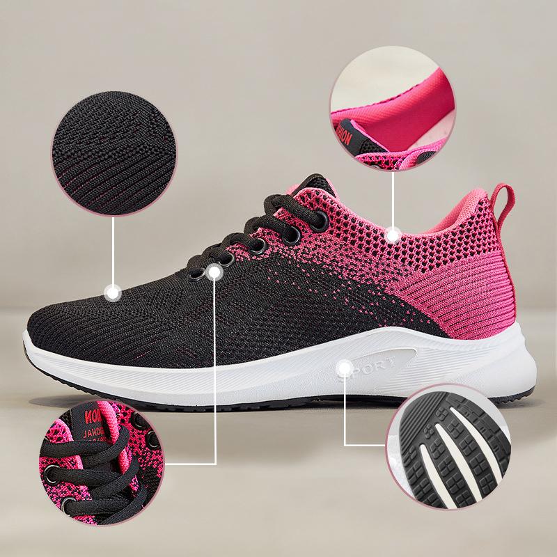 Leichte, atmungsaktive Mesh-Freizeitschuhe für Damen, lässig, Slip-On, vulkanisierte, weiche Damenschuhe für Damen-Sneaker