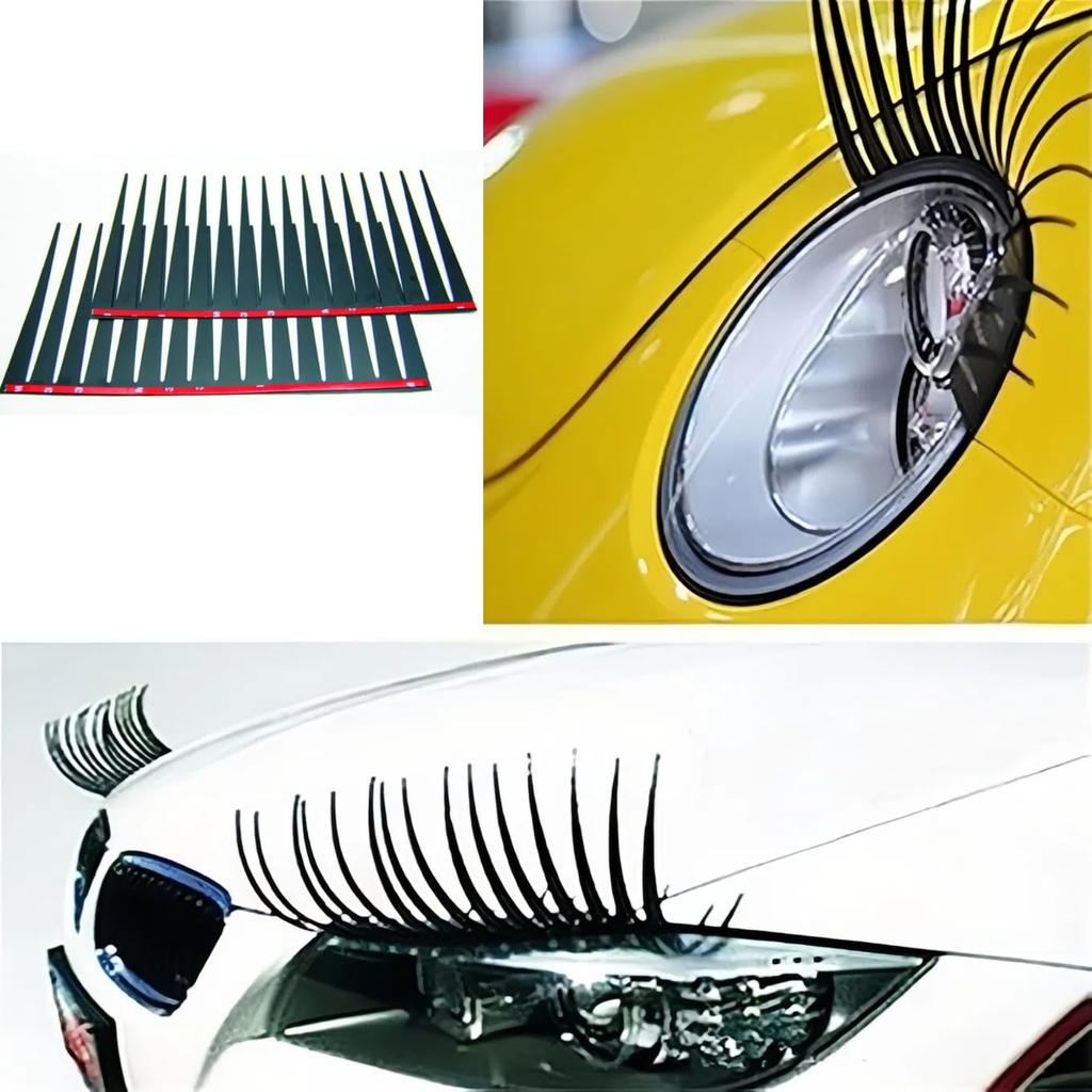 2pcs Headlight Eyelashes, Seal Type, Car Headlight Eyelashes, Car Accessories (Compatible with Each Car)