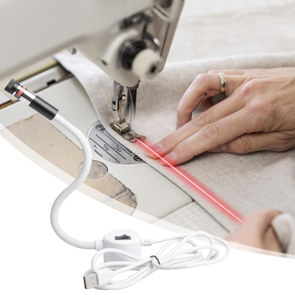 Sewing Machine Quilting Light with Adjustable Dot/Straight Line/Crosshair Light Magnetic Positioning Quilting Light Attachment