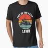 Life In The Fast Lawn Funny Lawnmower Racing Essential T Shirt Vintage Designer Clothes Slightly Stretched Comfortable