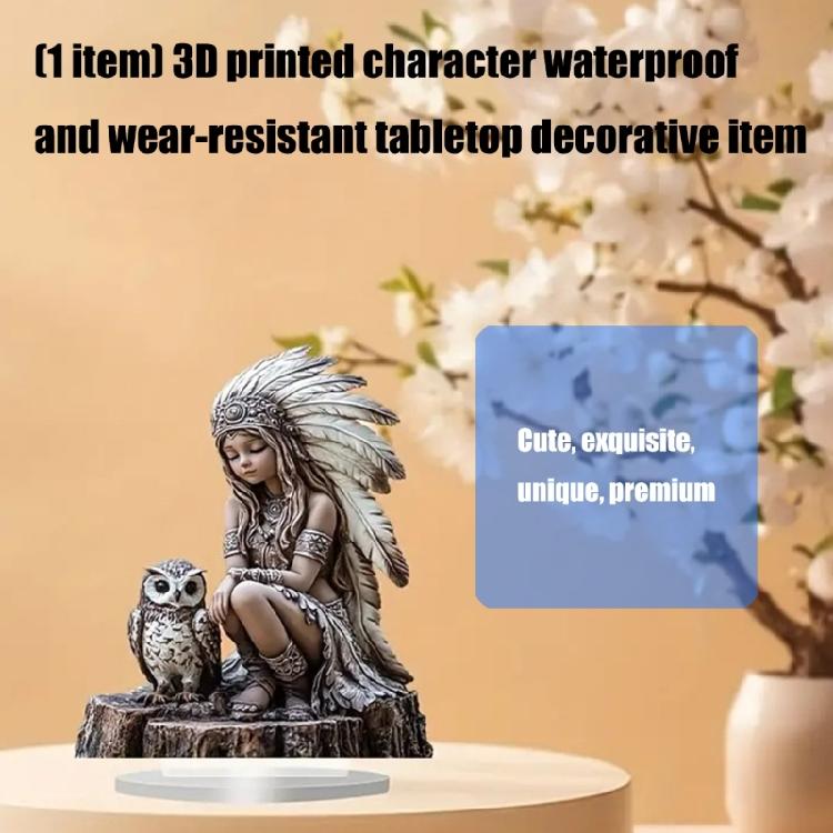 Acrylic Bunnies/Angel Statues Figurines Animal Figurines Sculptures Centerpieces Decorative Ornament for Home Office