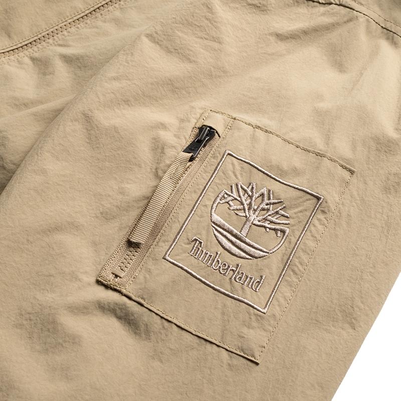 Timberland Solid Logo Outdoor Water-Resistant Casual Jacket Men Jacket Cane-Yellow A4225-DH4