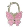 Large Matte Butterfly Hanging Bag Hook - Foldable Women's Bag Buckle & Portable Table Edge Hook for Luggage Accessories.