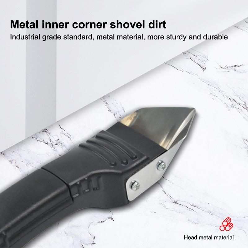 Silicone Scraper Squeegee Glue Remover Knife Caulking Angle Beauty Crack Trowel Tool Grout Scraper Kit With 5Pcs Scraper Head