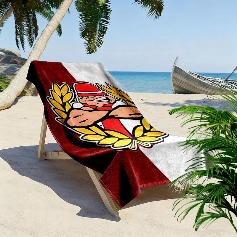 Ultras imazighen Print Strandtuch, Großes Weiches Schnelltrocknendes Handtuch für Strand Camping Schwimmen