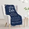 Doctor Appreciation Gift Blanket 50 x 60 Inch - Soft Medical Professional Throw for Physicians Dentists Veterinarians Retirement Birthday Thanksgivin