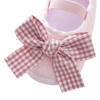 Bebeluși Fetițe Kid Prewalker Lovely Dot Plaid Bowknot Cu talpă moale Nou-născut Toddler First Walkers