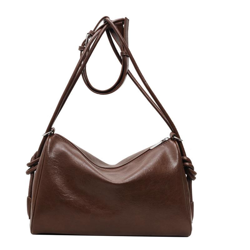 Vintage Large Capacity Pillow Shoulder Crossbody Bag Women 2026 Fashi Textured Commuter Versatile Handbag