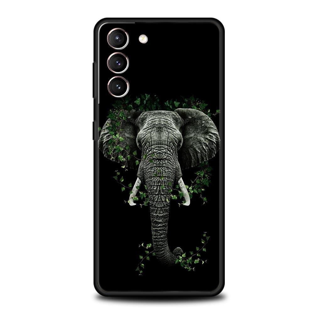 Animals Horse Deer Giant Panda Phone Case For Samsung Galaxy S23 S22 S21 S20 FE Ultra 5G S10 S10E S9 S8 Plus 10 20 Soft Cover