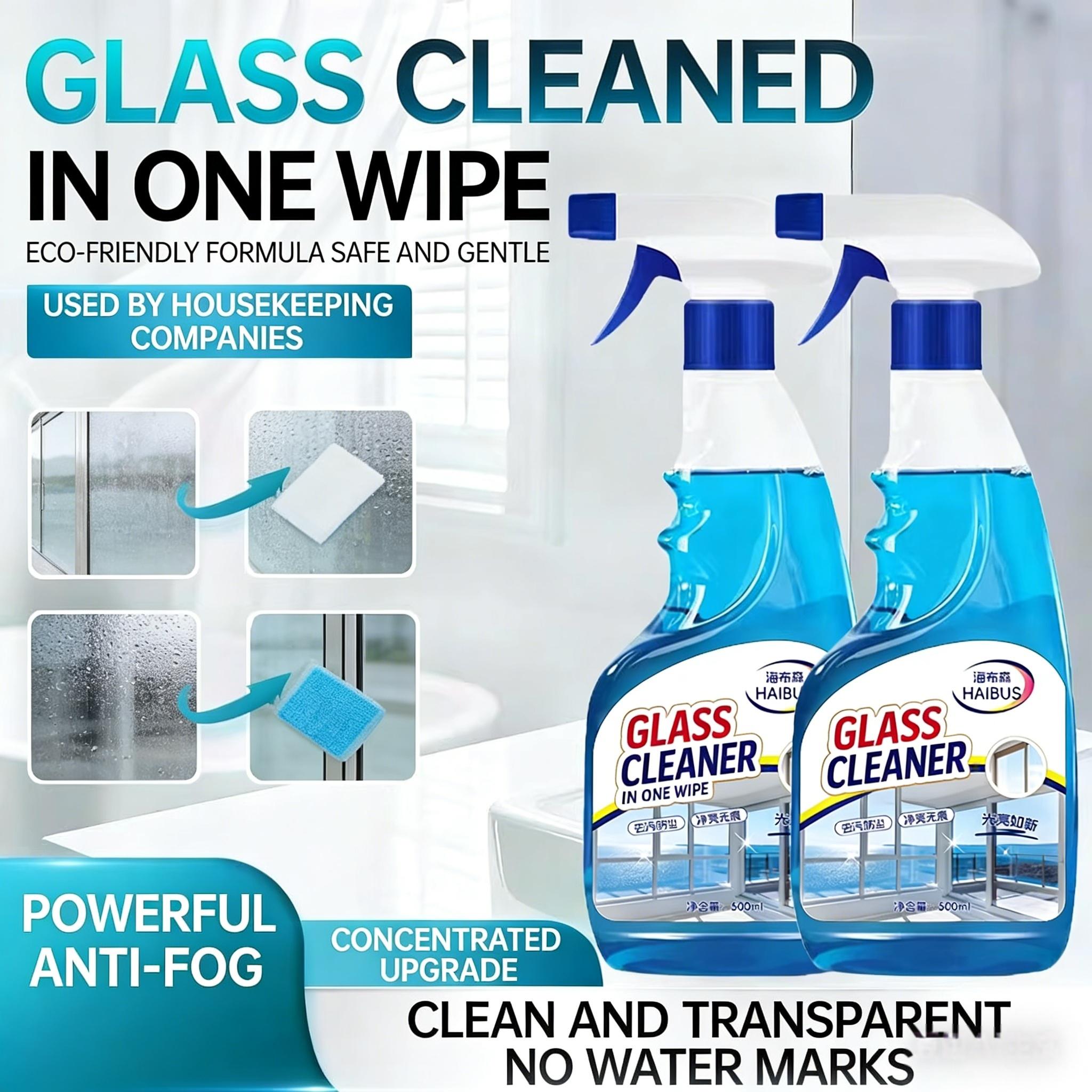 Household glass cleaner, used for cleaning and wiping windows, removing dirt, cleaning bathroom windows, and household use glass cleaner