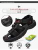 Korean Style Men's Breathable Outdoor Sports Sandals - Trendy Summer Closed-Toe Beach Shoes for Teenagers