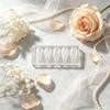 Clear Silicone Nail Art Mold, 3D Floral Cavity Plate for Raised Manicure Styling, Salon Detailing and DIY Craft Use