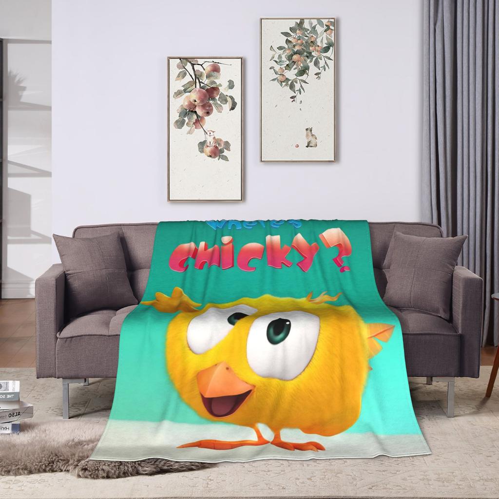 Waar is Chicky Deken Picknick Flanellen Plaid Voor Slaapkamer Warm Zacht Ontwerp Kwaliteit Sprei Cadeau