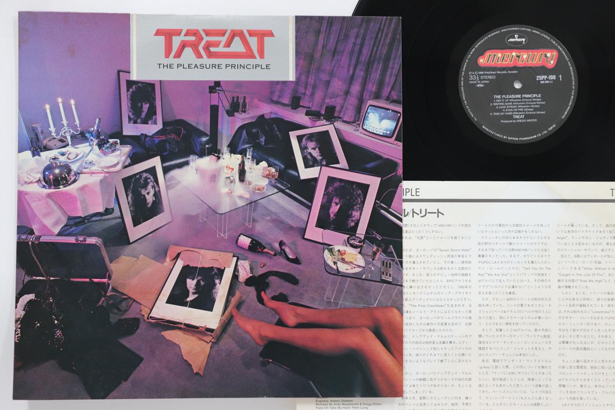 

LP Record TREAT - Pleasure Principle 25PP199 MERCURY 1986 Japan Metal Used