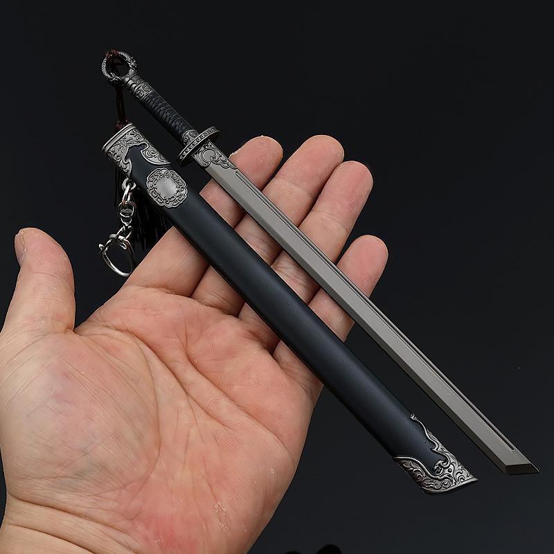 Anime-Themed Alloy Wangji Bichen Sword & Jiang C Jinling Weapon Replica
