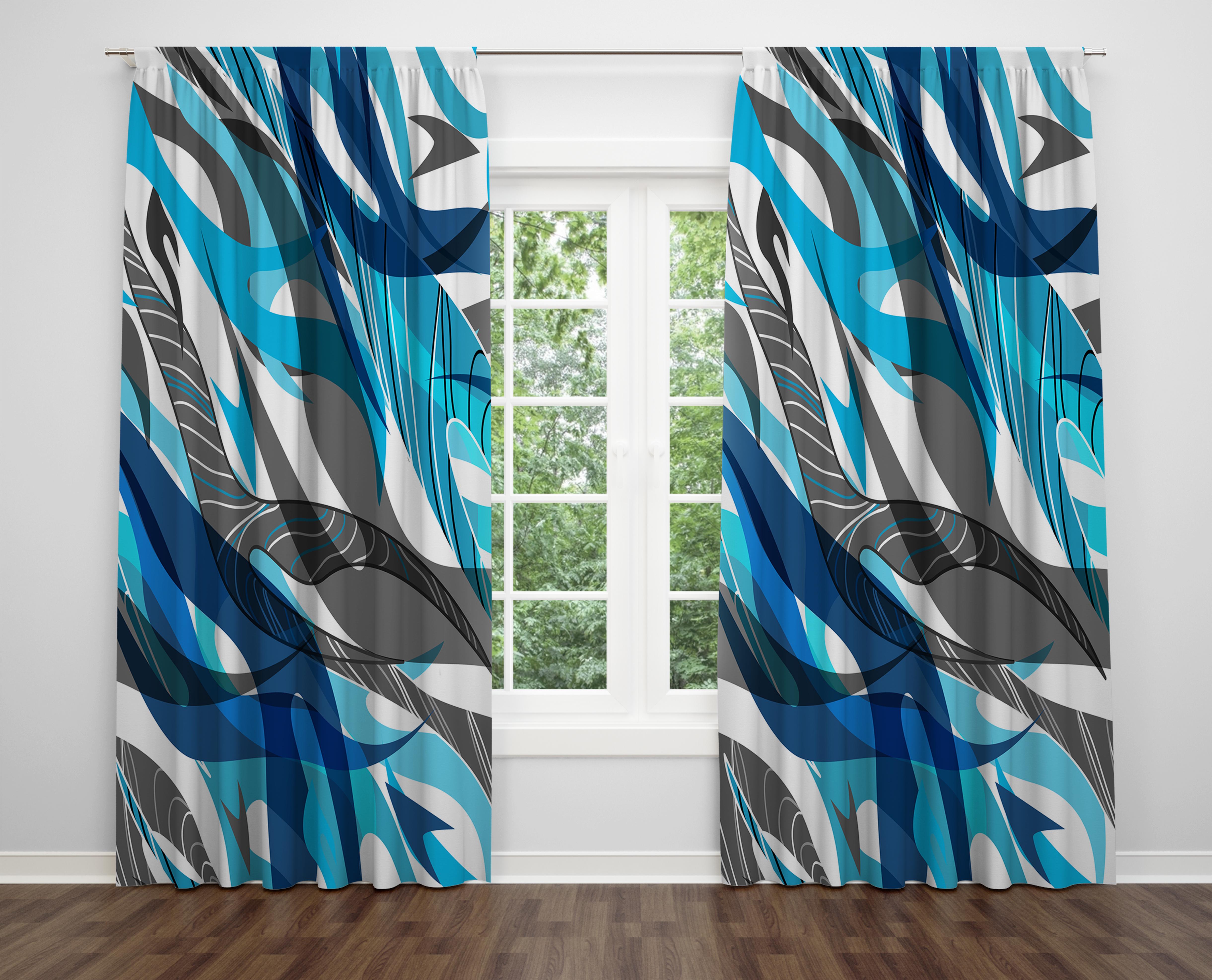 

Декоративний дизайн, високоякісна бавовняна тканина, ви можете вибрати одну або подвійну фіранку з крила 1 piece різнокольоровий