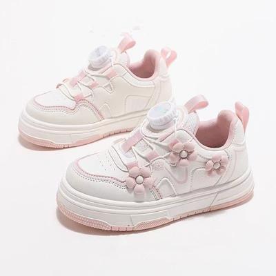 Fashion Practical Child Sneakers with Thick Soles Soft Wear-resistant Outdoor Girls Walk Shoes Comfort Surface Kids Casual Shoes