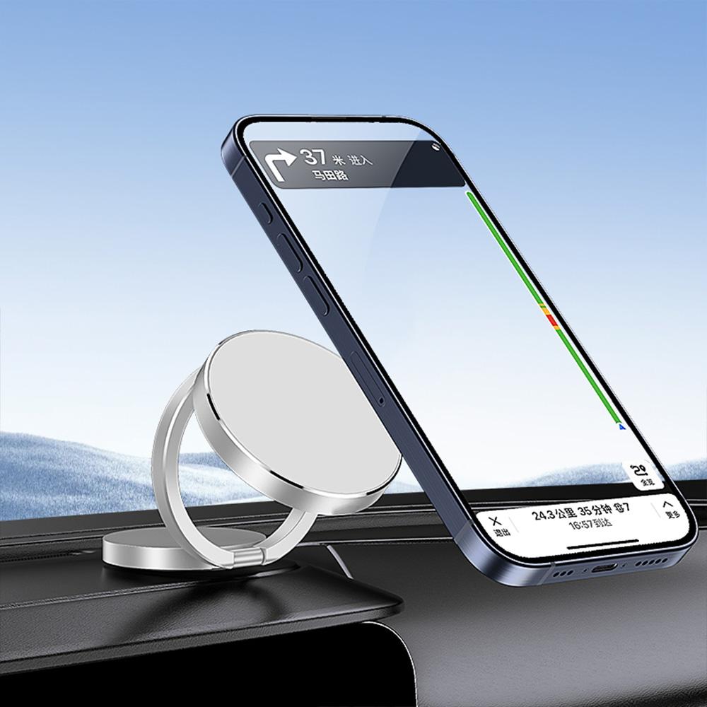 New Car Phone Holder Super Stable Magnetic Folding Mount Stand Suction Cell Support In Car Bracket For All Mobile Phone