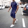 Men's Workout Set Tracksuit T Shirt & Shorts Set Outfit Set Crew Neck Outdoor Daily Sports