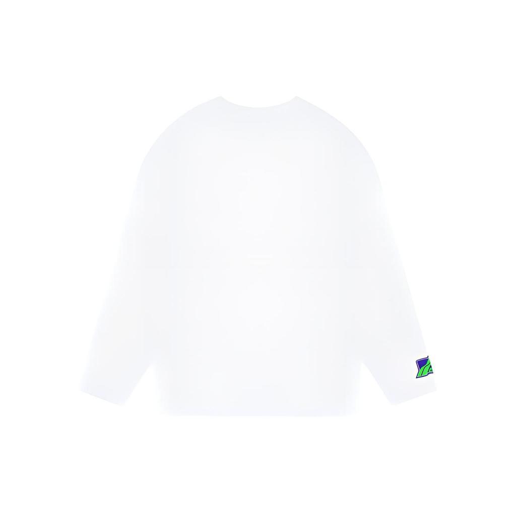 We11done Logo Print Long Sleeve T-Shirt Unisex tops WD-TT1-22-673-U-WH