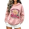Women's Fashion Casual Hooded Long Sleeve Letter Print Sweatshirt