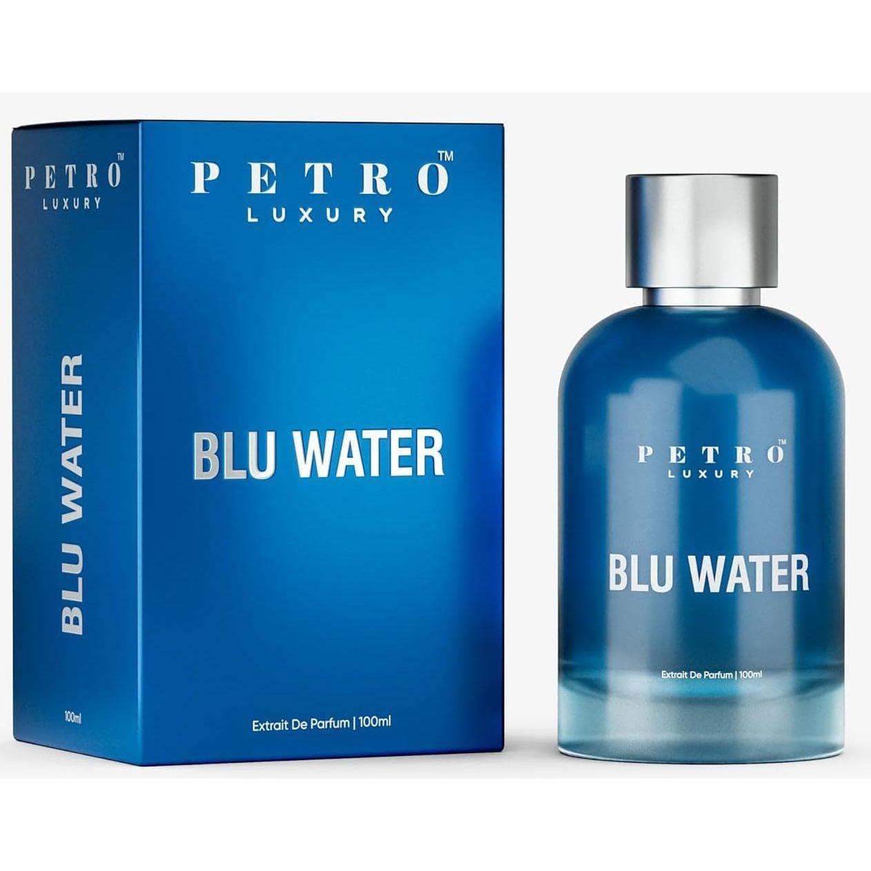 Petro Luxury Blu Water Стойкий парфюм для мужчин | Extrait De Parfum Свежий акватический аромат с морской водой, мятой, лавандой и сандалом