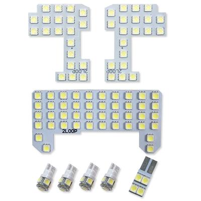 2LOOP 8pcs 3-Chip SMD Civic TypeR/Hybrid FD1/FD2/FD3 Series LED Room Lamp - Light Bulb Color