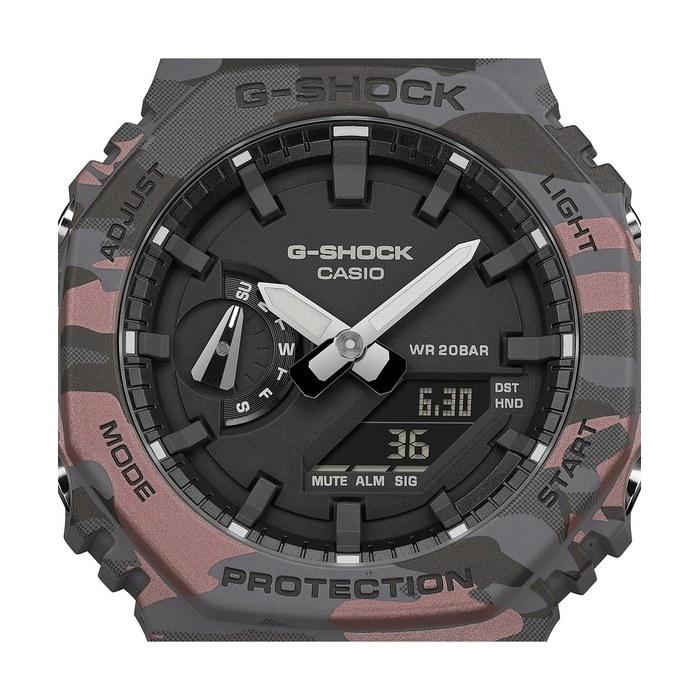 Casio G-Shock 2100 Series Camouflage Watch GA-2100CM-8AER Black 145-215 Mm