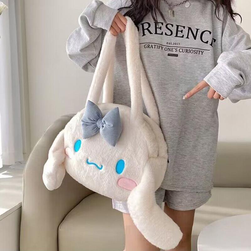 Kawaii Messenger Bag Cute Plush Female Lolita Student Large-Capacity Schoolbag Hand-Held Shoulder Bag Gift