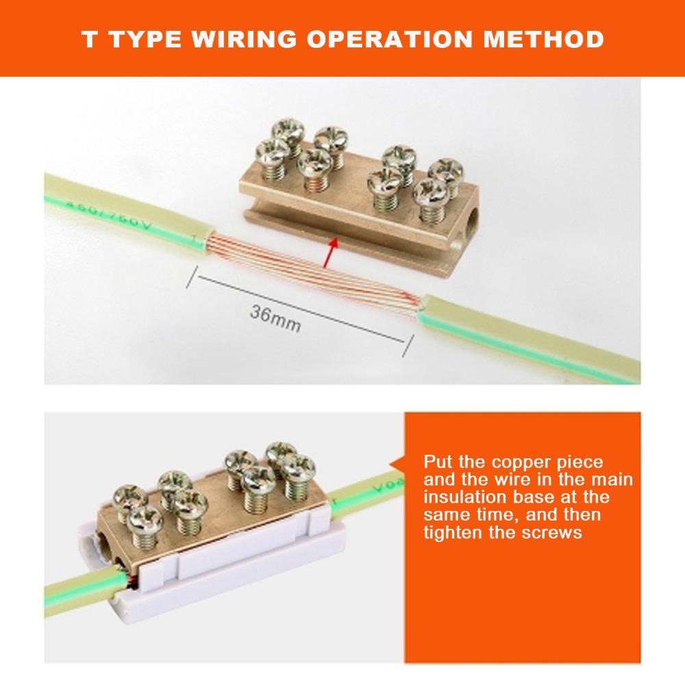 5Pcs ZK-1316 Terminal Spliter 2.5-16mm² 1000V Parallel Spliter Copper Material 100A Terminal Junction Connector Box