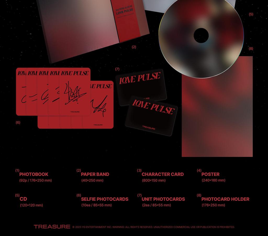 (PHOTOBOOK VER.) TREASURE [LOVE PULSE] 3rd Mini Album