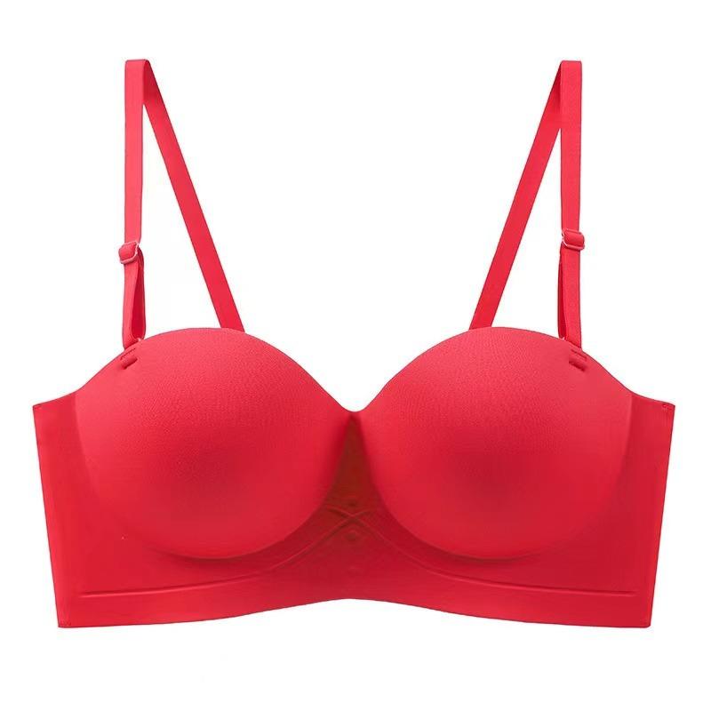 Sexy push-up spodní prádlo bez ramínek Bez ocelového prstenu Krásná záda uzavřená ňadra Pohodlná prodyšná dámská podprsenka