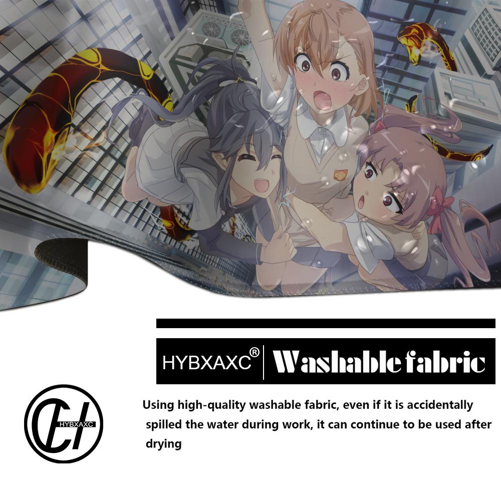 HYBXAXC Large Anime Girl Mouse Pad Vibrant Starry Non-Slip Rubber Washable Anime Mouse Pads mat gadgets office Carpet 900x400