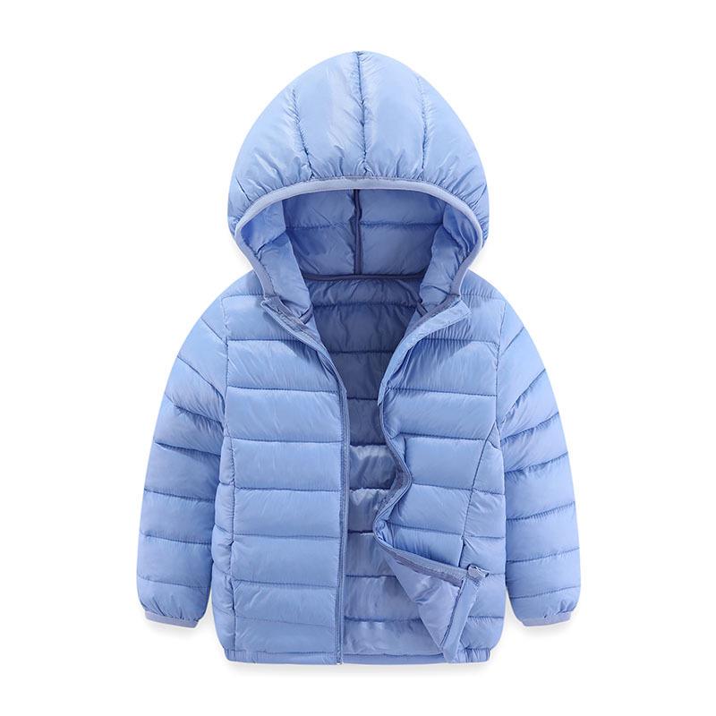 2026 Lightweight Children's Hooded Down Jacket - Boys & Girls Cotton Outerwear