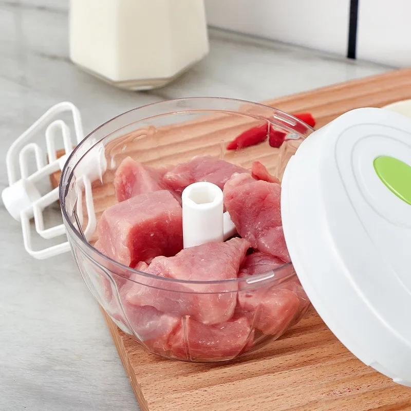 Kitchen Multifunctional Manual Garlic Press Vegetable Grinding Chopping Machine Food Cutting Grinder Crusher Home Accessories