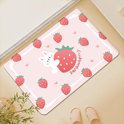 Home Bathroom Floor Mat, Anti Slip Door Mat, Anti Slip Foot Mat, Bathroom Door Quick Drying Absorbent Pad