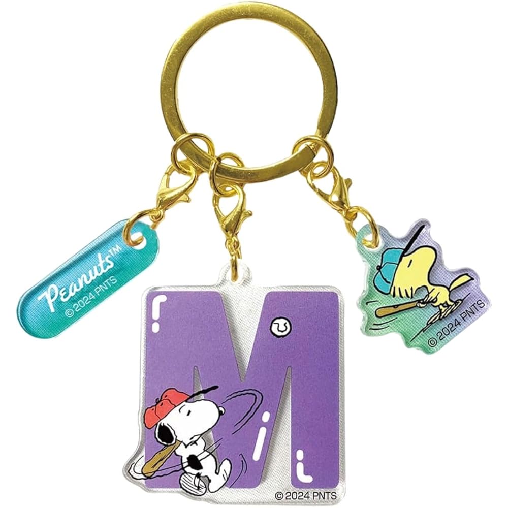SK Japan Snoopy Initial 3-Piece Acrylic Keychain Set KH (M)