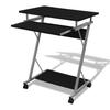 Computer desk computer cart PC table office desk laptop trolley black