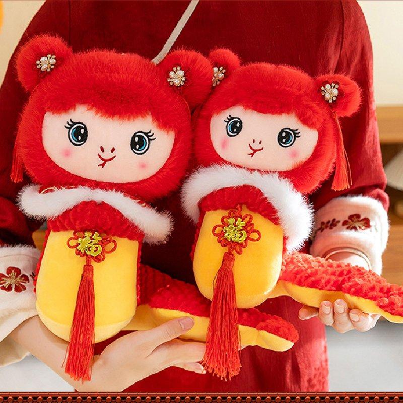 Snake 2025 Mascot Plush Toy Dolls Room Decoration Ornaments Spring Festival Gift